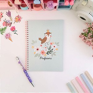 Caderno Espiral A5 Corujinha Professora Buendia