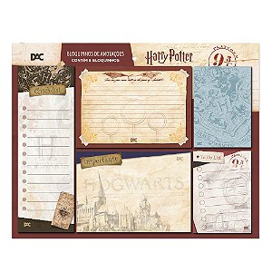 Bloquinho de anotações Harry Potter 5 blocos DAC 4083