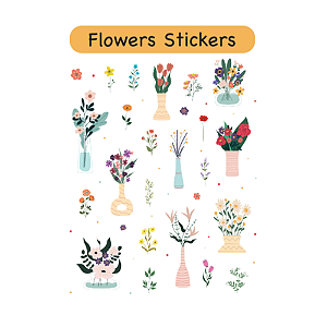 Adesivo Flowers Grafitte