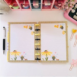 Refil Caderno de Disco A5 BUSY BEES 40 Folhas Buendia