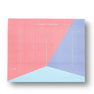 BLOCO PLANNER SEMANAL CICERO PASTEL BLOCK SPORT