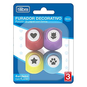 FURADOR DECORATIVOS 9MM 4UN TILIBRA