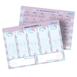 BLOCO PLANNER SEMANAL STITCH DAC 4219