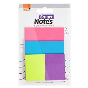 BLOCO SMART NOTES COLORFUL CITRIC BRW