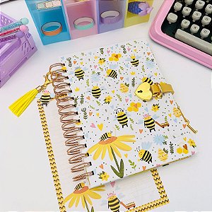 Diário com Cadeado BUSY BEES 100 Folhas BUENDIA