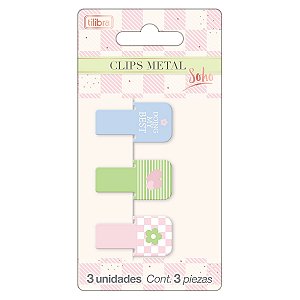 CLIPS METAL SOHO C/3UN TILIBRA