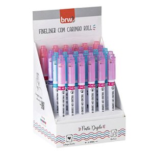 CANETA FINELINER 0.4MM COM CARIMBO BRW