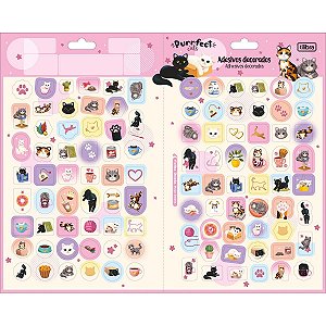 Adesivo Decorado Duplo G Purrfect Cats Tilibra