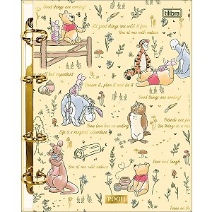 Caderno Argolado Colegial Pooh 160 Folhas Tilibra