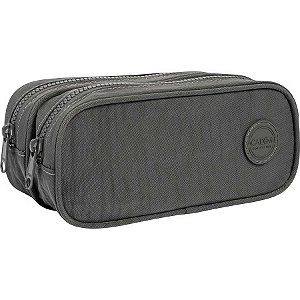 ESTOJO DUPLO GRANDE YOUNG CINZA TILIBRA 338206
