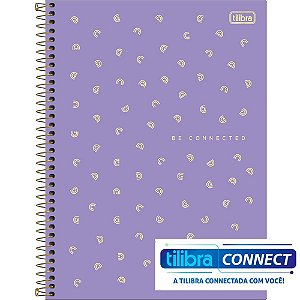 CADERNO UNIVERSITARIO 1M CAPA PLÁSTICA BE CONNECT 80FLS TILIBRA