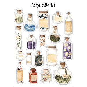 Adesivo Transparente Magic Bottle Grafitte