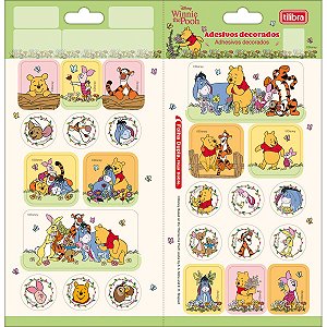 Adesivo Decorado Duplo Pooh Tilibra