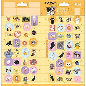 Adesivo Decorado Duplo Purrfect Cats Tilibra