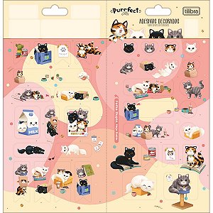 Adesivo Decorado Duplo Purrfect Cats TILIBRA