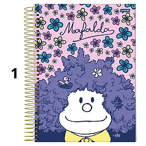 Caderno Universitario 1M Mafalda 80fls Jandaia