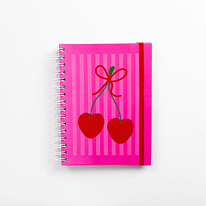 Caderno A5 Love Cerejas Magnólia