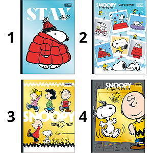 Caderno Colegial Brochura Snoopy 160F Tilibra