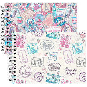Caderno Planos de Viagem Wanderlust Larissa Manoela Animativa