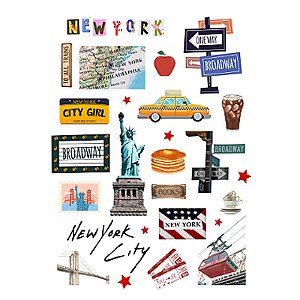 Adesivo Coleção Trip: New York Grafitte