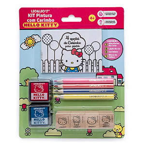 Kit Pintura com Carimbo Hello Kitty 10381 Leonora