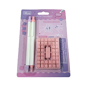 Kit 2unid Caneta Gel 0.5 Personalizável 359114 Tilibra