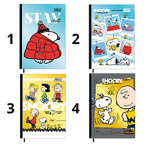 Caderneta Almofadada Petit Snoopy 96F Tilibra