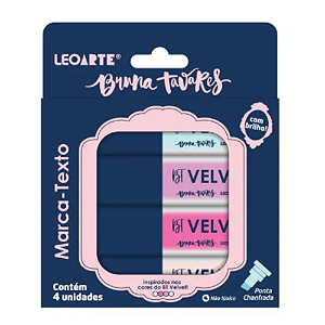 Marca Texto com Brilho 4C Bruna Tavares Bt Velvet Leonora