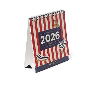 Calendário de Mesa 2026 Praia 13x15 Cicero