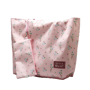 Bolsa Tote Reversível By Sof Boho Rosa Sabra
