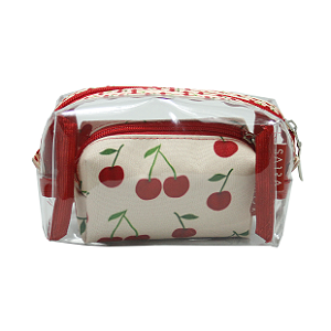 Conjunto de Necessaire Godinho Cereja Sabra