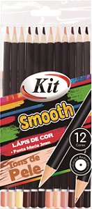 Lápis de Cor Smooth Tons de Pele 12C Kit