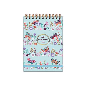 Caderno de idéias Borboletas no Jardim Fina Idéia