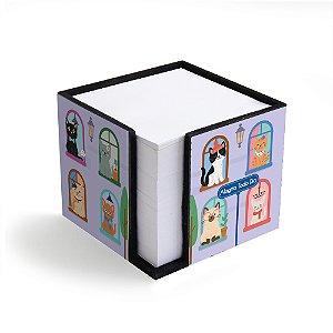 Porta Lembretes Gato na Janela Fina Idéia