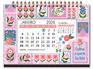 Calendário de Mesa 2026 Selinhos Fina Idéia