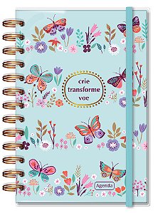 Agenda M 2026 Borboletas no Jardim Fina Idéia
