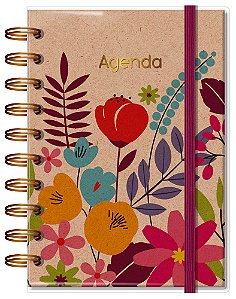 Agenda P 2026 Floral Kraft Fina Idéia