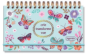 Planner Mini 2026 Borboletas no Jardim Fina Idéia