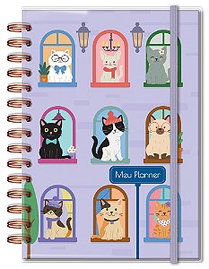 Planner Permanente M Gato na Janela Fina Idéia