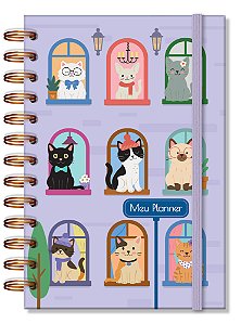 Planner Permanente P Gato na Janela Fina Idéia