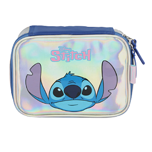 Estojo Box Stitch Holografico Prata 41684 Up4You