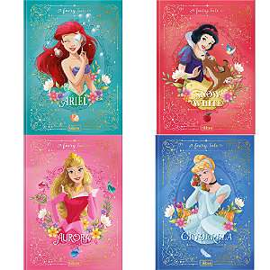 Caderno Colegial Brochura 80F Princesas Tilibra