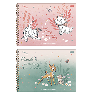 Caderno de Desenho Cartografia 80fls Disney Classicos Jandaia