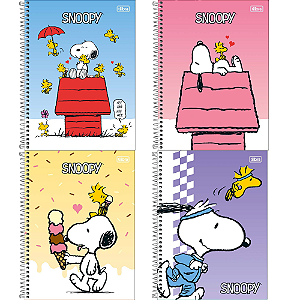 Caderno Universitário 10M Snoopy Fit 160F Tilibra