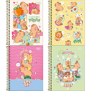 Caderno Colegial 1M Capyclub 60F Tilibra