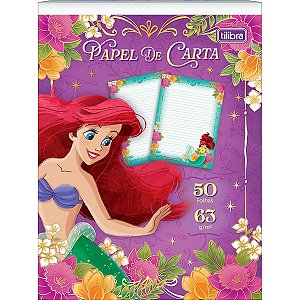Bloco Papel de Carta Princesas 50F Tilibra