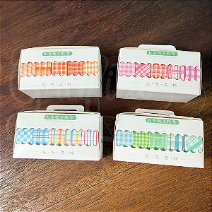 Washi Tape Xadrez c/5 Uniso