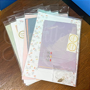 Kit Papel de Carta Flor Uniso