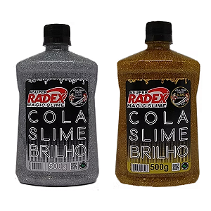 Cola Slime Glitter Brilho 500g Radex