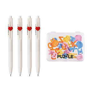 Caneta em Gel RT Puzzle + Letras 0.5 Deli